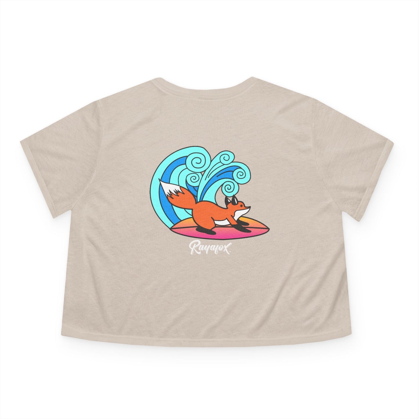 Surfing Fox Crop Top