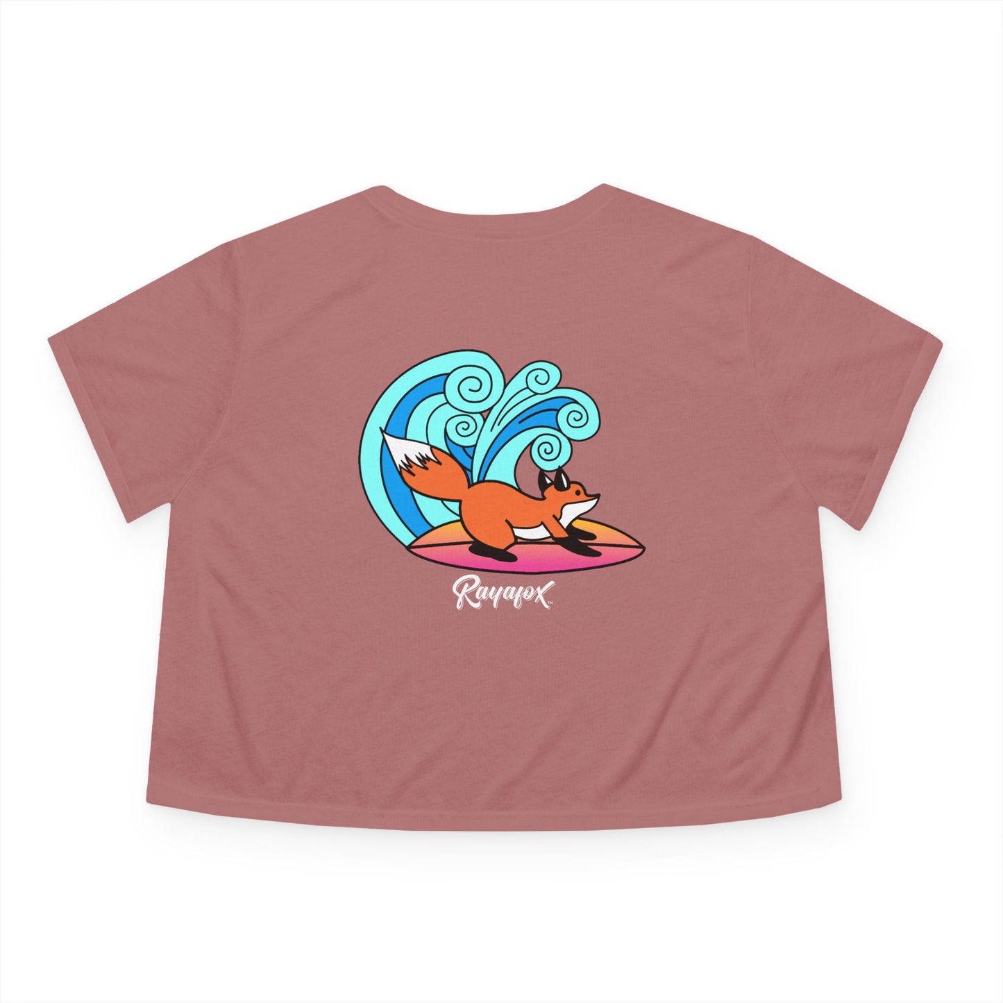 Surfing Fox Crop Top