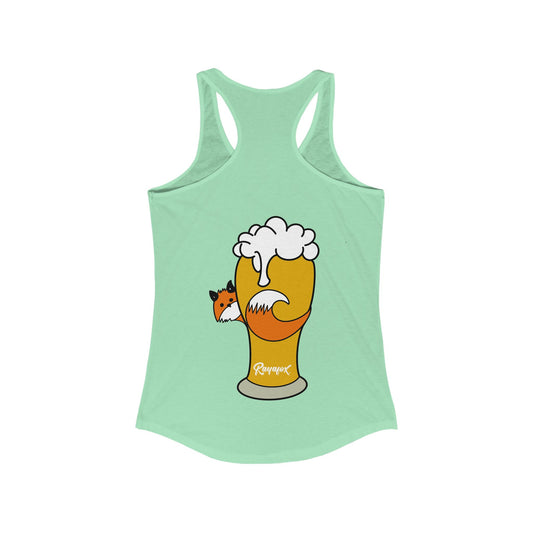 Women's Happy Hour Fox Racerback Tank