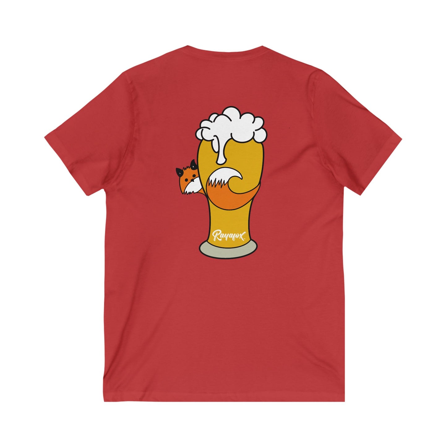 Happy Hour Fox Unisex V-Neck