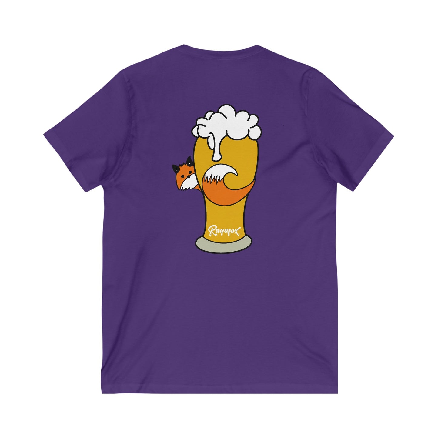 Happy Hour Fox Unisex V-Neck