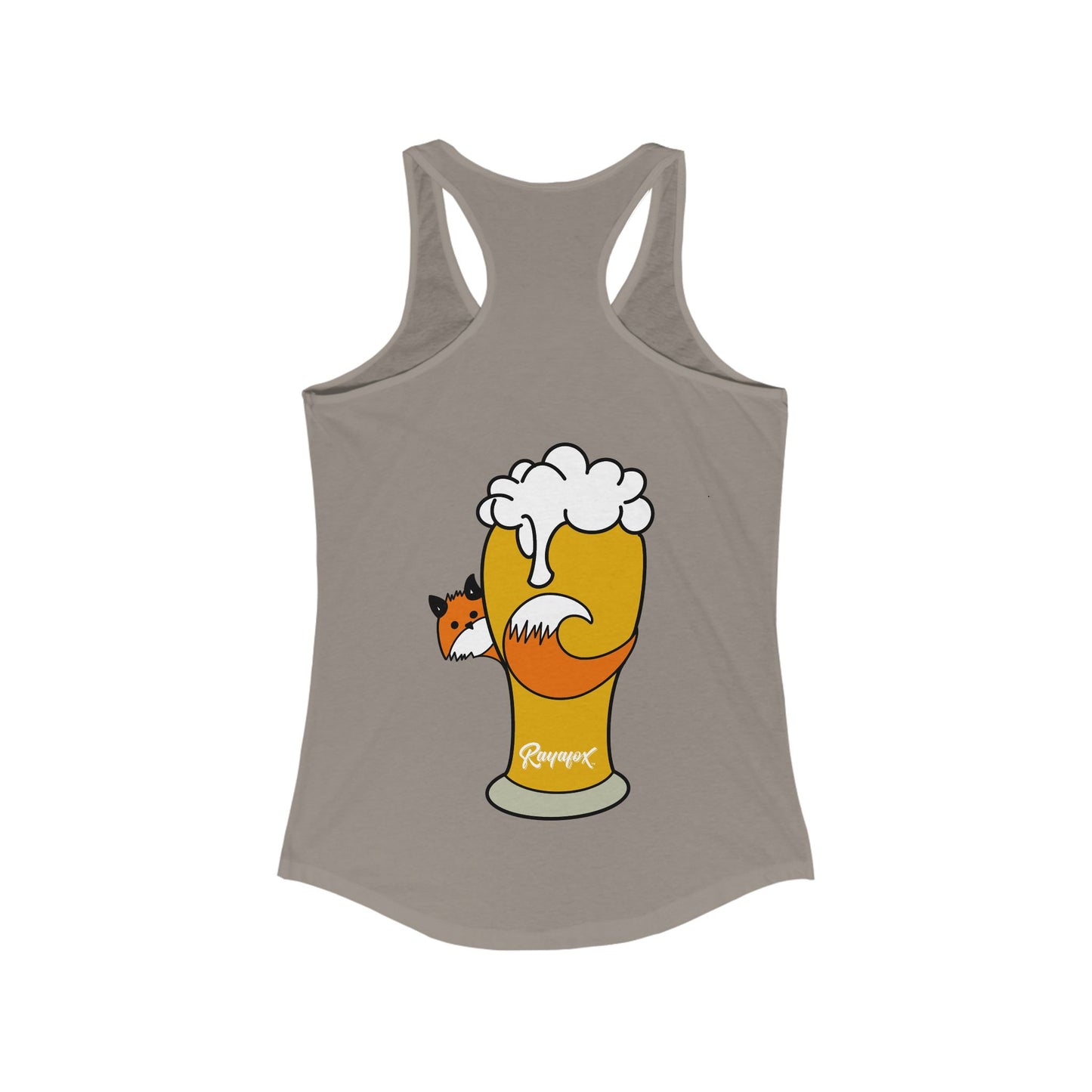 Women's Happy Hour Fox Racerback Tank