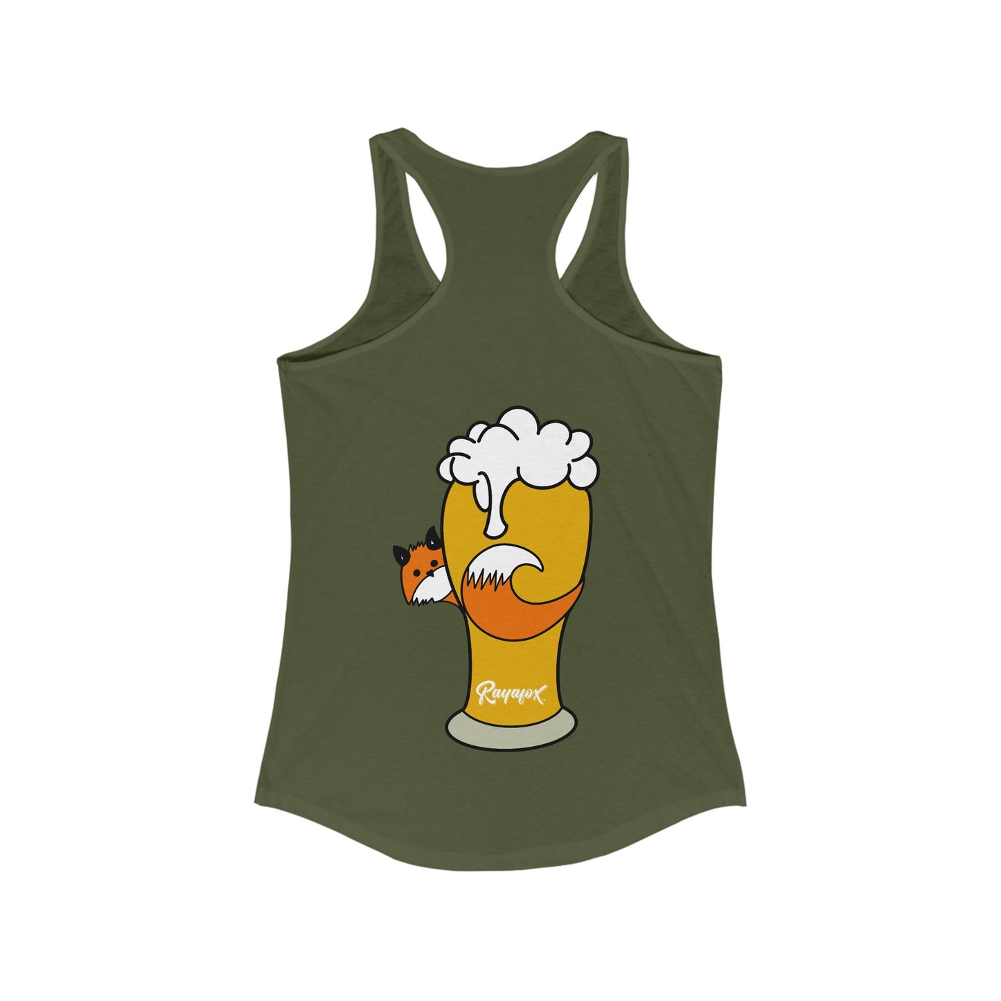 Women's Happy Hour Fox Racerback Tank