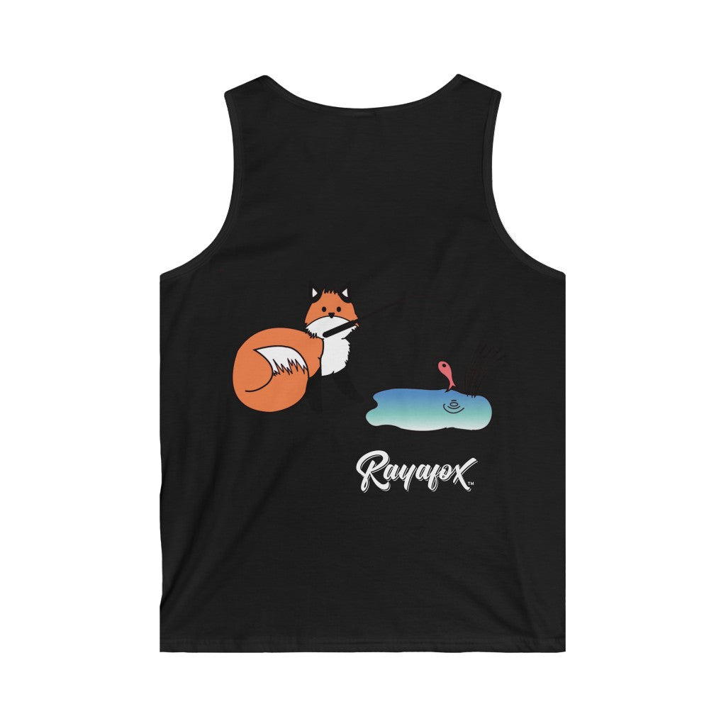 Men's Fishing Fox Softstyle Tank Top